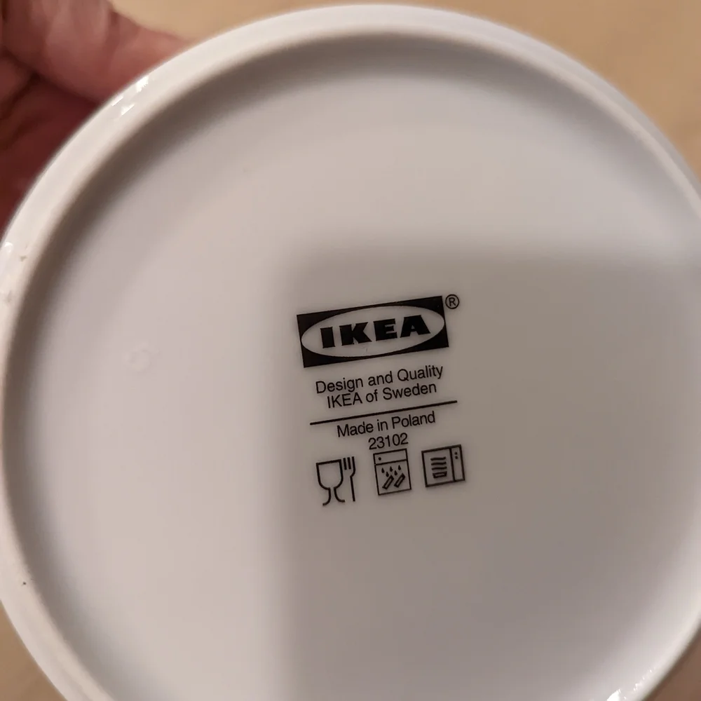 IKEA white bowl